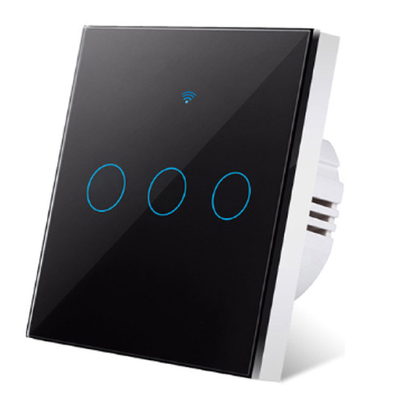 NO-NEUTRAL EU Smart Touch Switch 3 Gang - Black