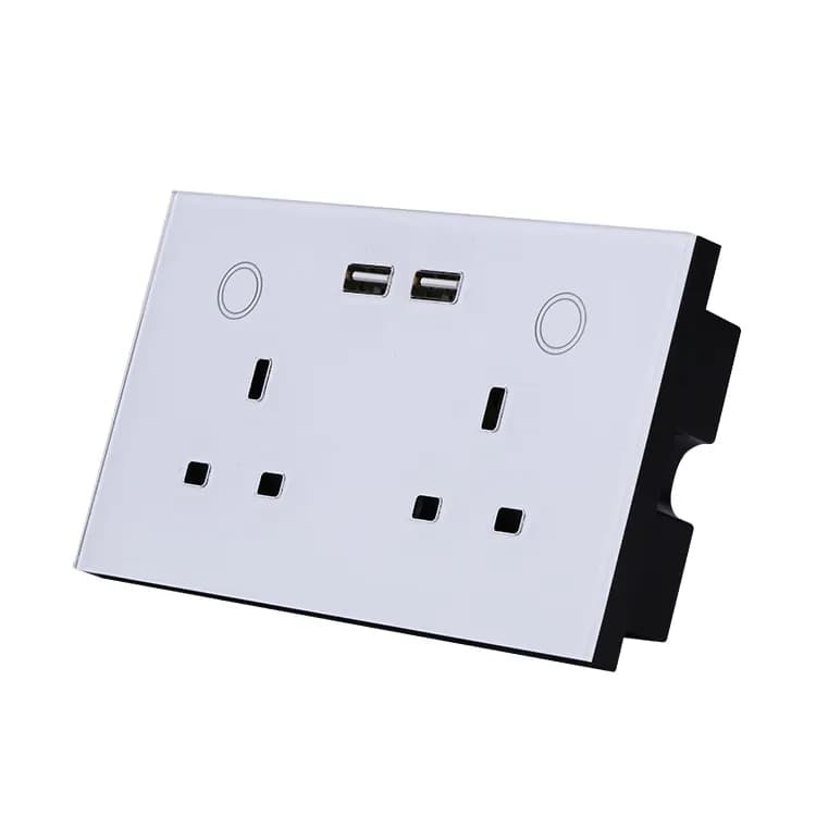 EU 13A Universal Smart Socket Double - White