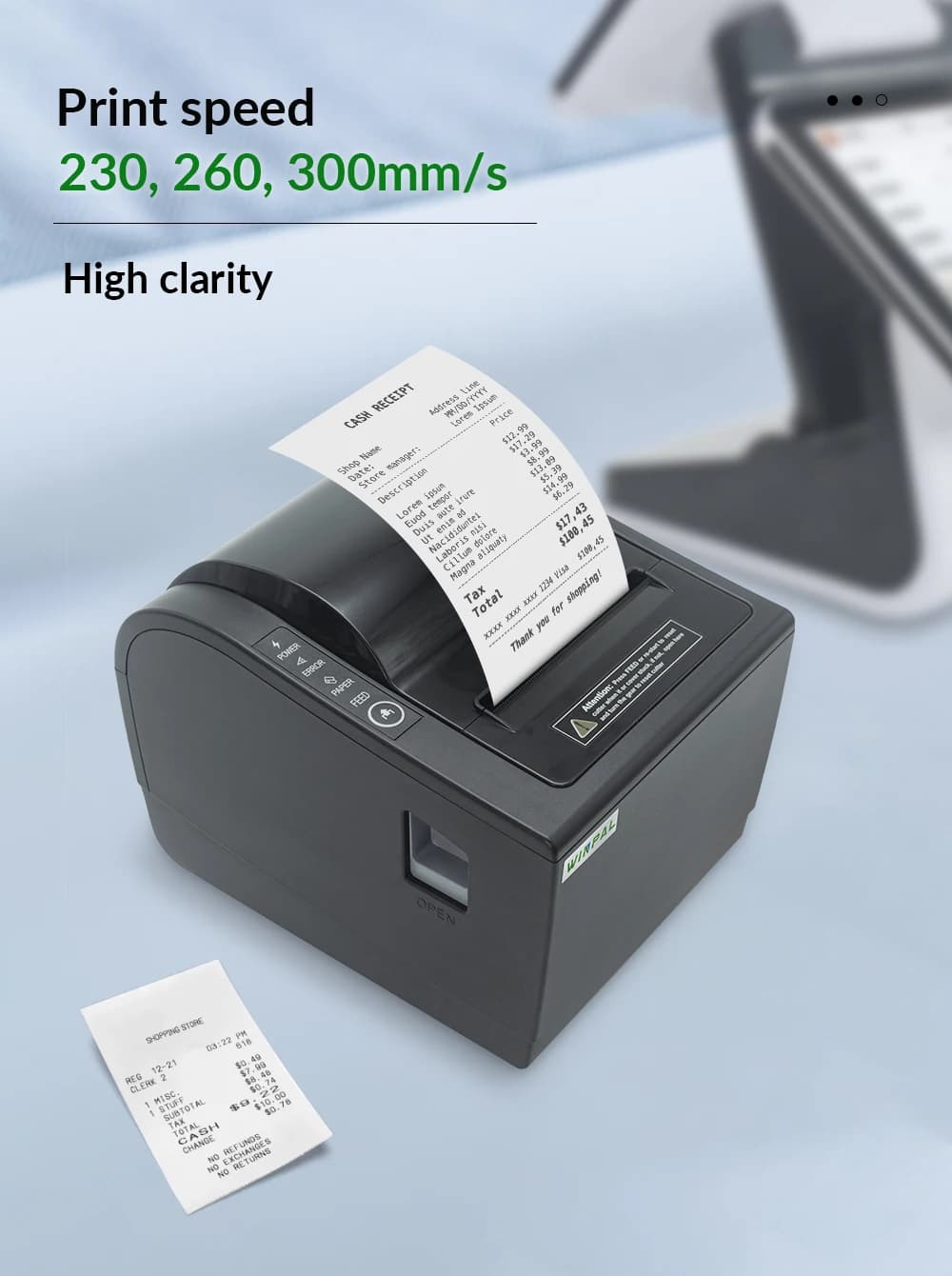12024 Thermal Printer 80mm 58mm WP-A1